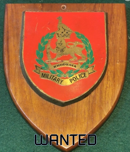 Rhodeisan Military Police - Wanted
